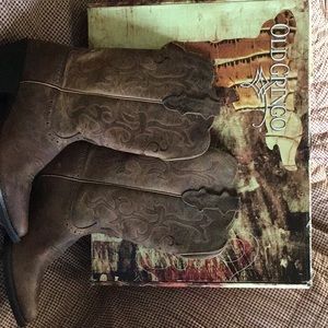 Justin Old Gringo Cowboy Boots, Choc/Brass